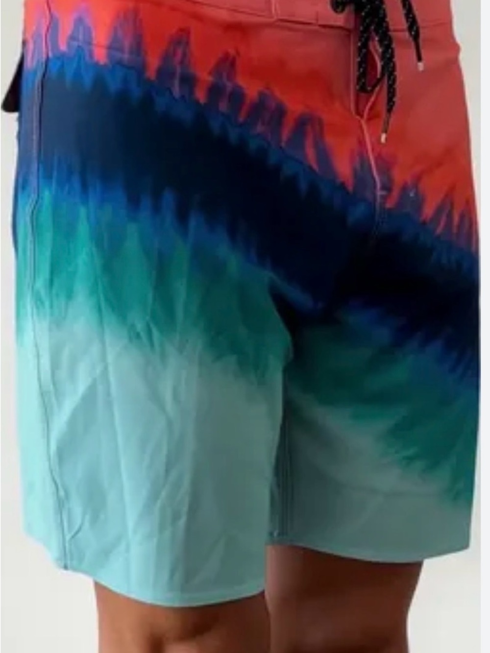 Billabong Mens T Street Airlite Swim Shorts 38 Retro Rainbow Tie Dye Boardshorts